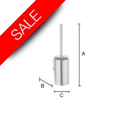 Smedbo - Pool Toilet Brush-Wallmount Height 435mm