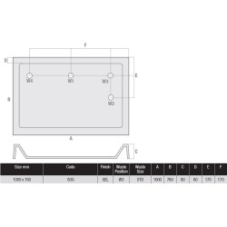 MX Shower Trays - Classic 1000 x 760mm Tray, Polyester Gel Coat