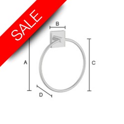 Smedbo - House Towel Ring Dia 170mm