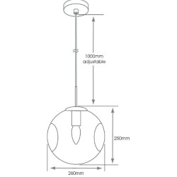 SycamoreLED - Lena E27 IP44 Pendant