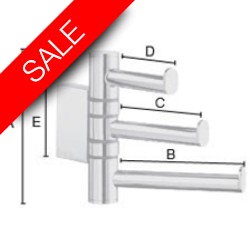 Smedbo - Air Swing Arm Triple Hook Length 127mm