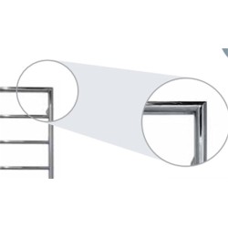 Jis - Alfriston Electric Flat Fronted Towel Rail 650x520mm