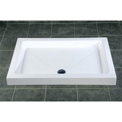 MX Shower Trays - Stone Resin Flat Top 1100 x 760mm Rectangular Shower Tray